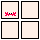 Pixel-art comic strip of four empty panels with a red crab hopping from panel to panel